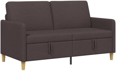 vidaXL - Sofa - met - Opbergruimte - Donkerbruin - 152 - x - 78 - x - 87 - cm - Polyester