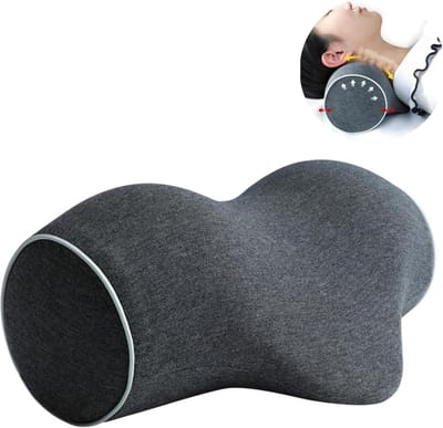 Neck Support Pillow - Memory Foam Rol Kussen - Voor Nekpijn - Wasbare Hoes - Reiskussen