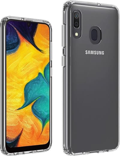Pearlycase Transparant TPU Siliconen case hoesje Geschikt voor Samsung Galaxy A30