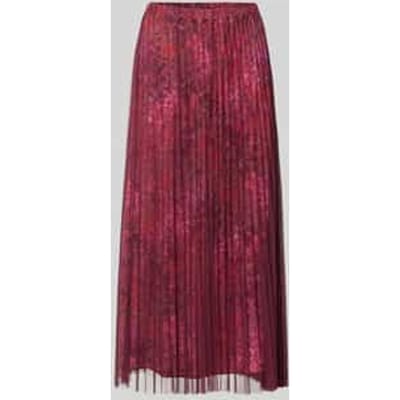 Midirok met plissévouwen in all-over look
