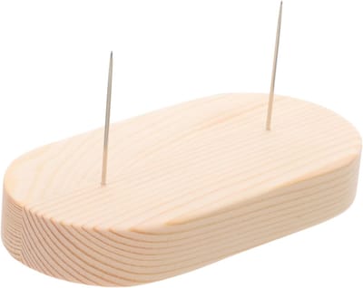 Poppen Display Standaard - Poppenhouder Poppensteun - Poppen Vitrine - Houten Basis Roestvrij Staal