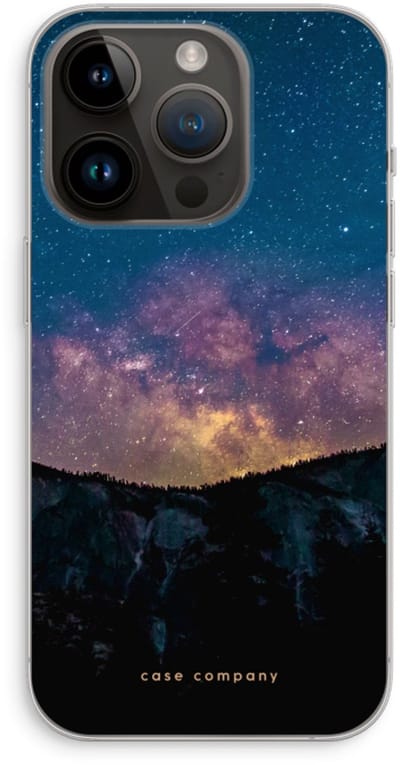 Case Company® - Hoesje geschikt voor iPhone 14 Pro hoesje - Travel to space - Soft Cover Telefoonhoesje - Bescherming aan alle Kanten en Schermrand