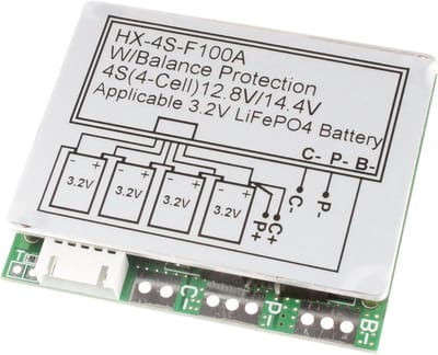 4S 100A Lithium IJzer Fosfaat BMS 12.8V Balans Beschermingsmodule