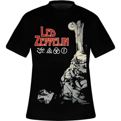 Led Zeppelin - Hermit Heren T-shirt - S - Zwart