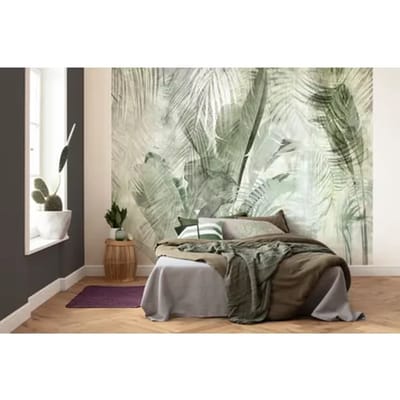 Komar Fotobehang Licht En Schaduw - Groen - 2,50m X 25cm