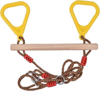 Houten Trapeze Bar - Schommel Accessoire - Buitenspelen - Robuust Materiaal - 45 cm - Niet gespecificeerd