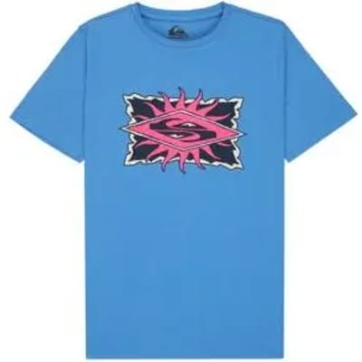 Quiksilver Starfish Stamp T-shirt Met Korte Mouwen Blauw 16 Years Jongen
