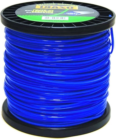 Nylon Grastrimmerdraad - Vierkante Spoel - Gazon Onderhoud - Hoge Kwaliteit Materiaal - 24 mm x 180 m - Blauw