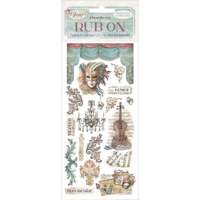 Stamperia - Venice City of Art Rub-On 4x8,5 Inch Masks (DFLRB167)