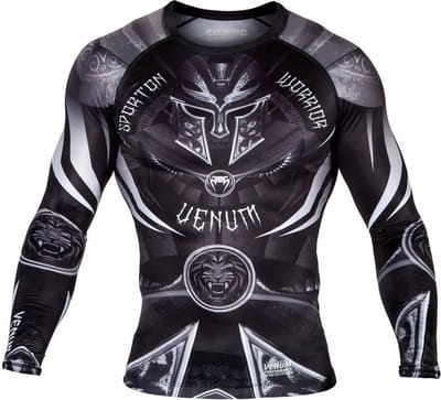 Venum Kleding Gladiator 3.0 Rashguard L/S Zwart Wit - S