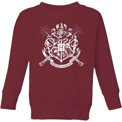 Harry Potter Hogwarts House Crest Kids' Sweatshirt - Burgundy - 134/140 (9-10 jaar)