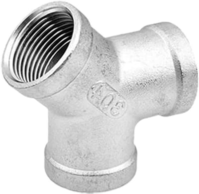 Y-Vormige 3-Weg Pijpconnector DN20 (3/4 inch) voor Water, Olie en Gas - RVS Adapter voor Slangen en Pijpen, 1 Stuk