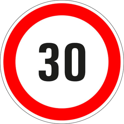 30 sticker - zelfklevende folie 50 mm - 10 stuks per kaart