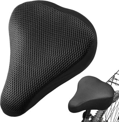 Famanu - Fietszadelhoes, gevoerde fietszadelhoes, comfortabele zittinghoes, ademende gevoerde zadelhoes voor de meeste fietsen zoals racefietsen en mountainbikes, zwart