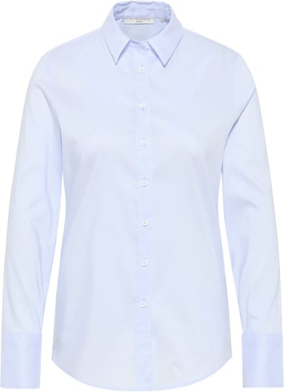 ETERNA dames blouse slim fit - stretch performance shirt - lichtblauw