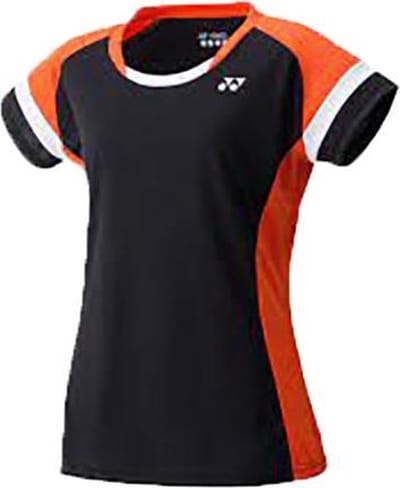 Yonex dames teampolo YW0002 - zwart/oranje - maat XXL