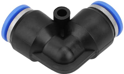 Dailygoods- Pneumatische Fitting - 10 Stuks - Plastic Gelijksluitende Elleboog - Snelle Aansluiting - Hoge Drukbestendigheid - 360° Rotatie - Betere Afdichting - Pneumatische Buisconnector
