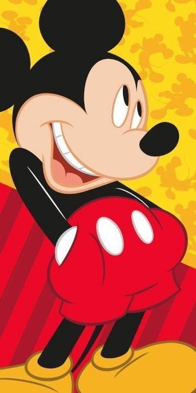 Badlaken Mickey Mouse pockets 70x140 cm
