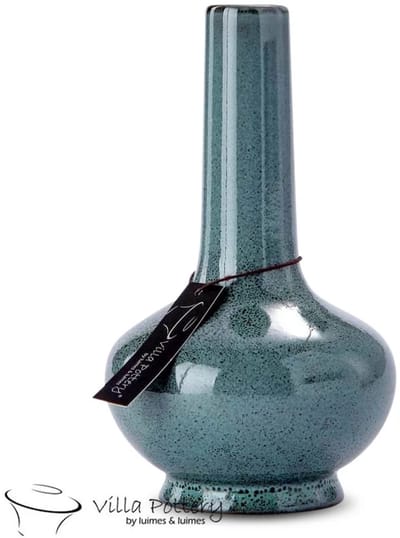 Licht Groen Blauwe vaas Amber Reactief D10 x H17