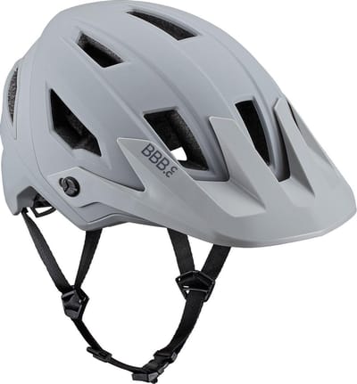 BBB Cycling Shore Mountainbike Helm - Fietshelm Volwassenen - Sporthelm - Mat Grijs - Maat M - BHE-59