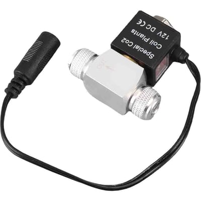 Solenoïdeklep voor Aquarium CO2 Systeem Regelaar 12V Uitgang Verbinding M10*1 Buitenste Schroefdraad Enkele Kop Geluidloos Lage Temperatuur Versie