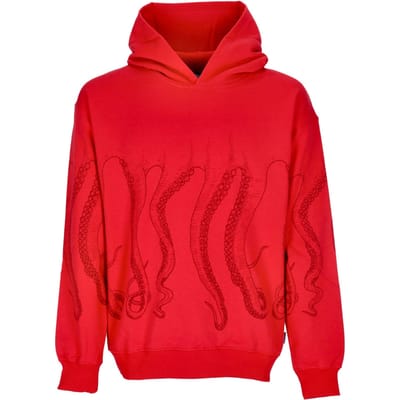 Outline Hoodie Rood Lichtgewicht herensweatshirt met capuchon
