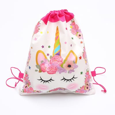 Gymtas - Rugzak - Eenhoorn/unicorn - Rugtas kinderen - Zwemtas - Kinderrugzak - Drawstring bag - 35x28 cm - Met trekkoord - Eenhoorn design - Jonyx