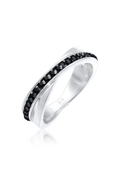 Elli - Ring - Dames Slag met Kristallen in 925 Sterling Zilver - Dames