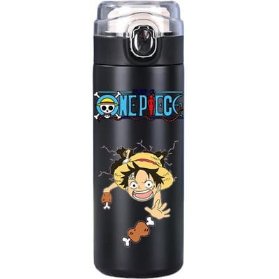 400 ml anime one piece bedrukte thermosfles roestvrijstalen mok lekvrije vacuümfles thermische koffie thee melk waterfles
