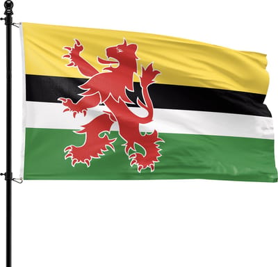 VlagDirect - Geertruidenberg vlag - Gemeente Geertruidenberg vlag - 90 x 150 cm.