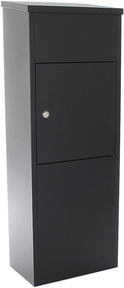 Pakket brievenbus - Post opberger - Pakketten ontvangen - Top loading systeem - 105 cm hoog - Zwart