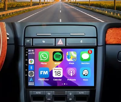 Autoradio 2/32GB met Carplay en Android auto | Geschikt voor Audi A4 & Seat Exeo 1999-2013 | Radio scherm met Navigatie | 1999 2000 2001 2002 2003 2004 2005 2006 2007 2008 2009 2010 2011 2012 2013 | B6 S4 RS4 8E 8H B7 ST RS 4