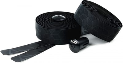 ACID Bar Tape RC 3.0 - Stuurlint - Polyurethaan met microvezels en nano-afwerking - Plakstrook - Aluminium stuurdoppen - 2000 x 30 x 3.0 mm - Zwart