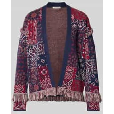 Cardigan van viscosemix in tricotlook