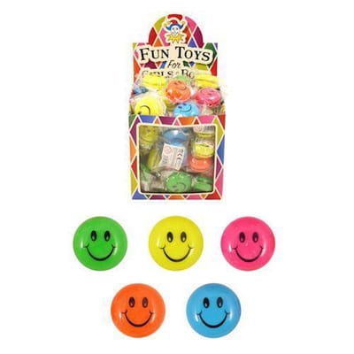 72 Stuks - Jo Jo's - Model: Smiley's - Yo Yo in Traktatiebox - Uitdeelcadeautjes - Traktatie voor kinderen - Jongens - Meisjes