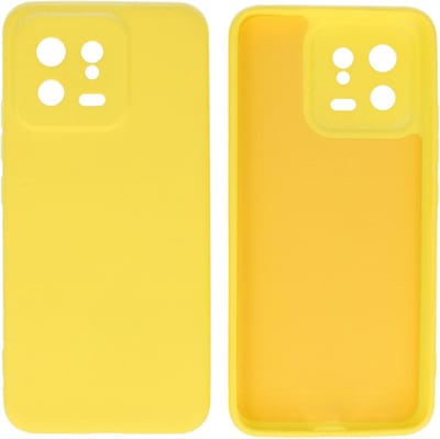 Xiaomi 13 5G Hoesje - 2.0mm Dikke Fashion Telefoonhoesje Backcover - Siliconen Hoesje - Geel