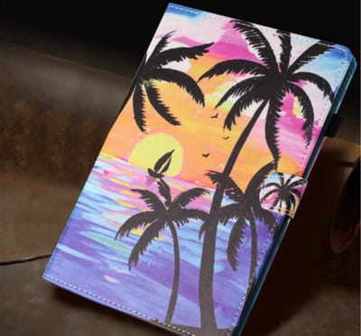 Bescherm-Etui Map Cover geschikt voor Apple iPad 10 - 11 - A16 - 10.9 - Palmboom