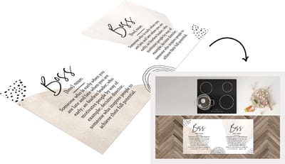 Keukenloper - Loper keuken - Boss - Quotes - Spreuken - 120x60 cm - Keukenloper vinyl