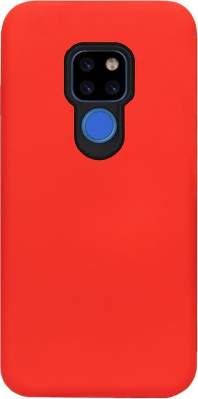 ADEL Siliconen Back Cover Softcase Hoesje Geschikt voor Huawei Mate 20 - Rood