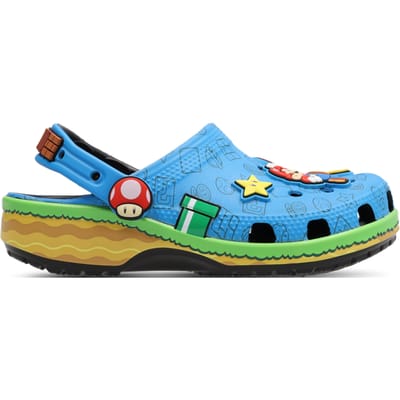 Crocs Super Mario Core Classic Klompen Blauw EU 32-33 Kinderen