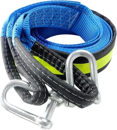 Sleepkabel - Autotouw - Noodredding Voertuig - Sterk Nylon Materiaal - 8 Ton Draagvermogen - Blauw
