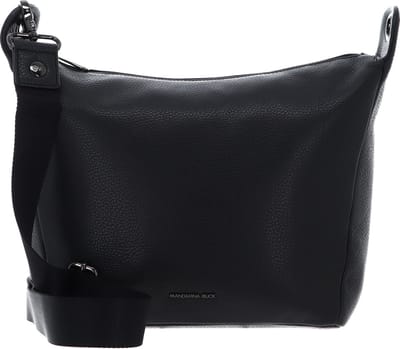 MANDARINA DUCK Leren Schoudertas Mellow Leather Shopper Nero Zwart