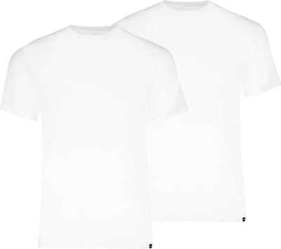 Puma 2-pack heren basic ondershirts - V-hals - Slim Fit heren T-shirt katoen - Wit / XXL