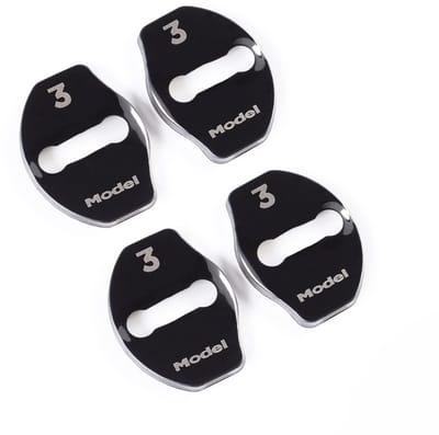 Dailygoods- Deurslot Cover - 4 Stuks - Verdikte Roestvrij Stalen Gesp - Deurvergrendeling - Auto Accessoires - Bescherming tegen Schade - Deurslotafdekking