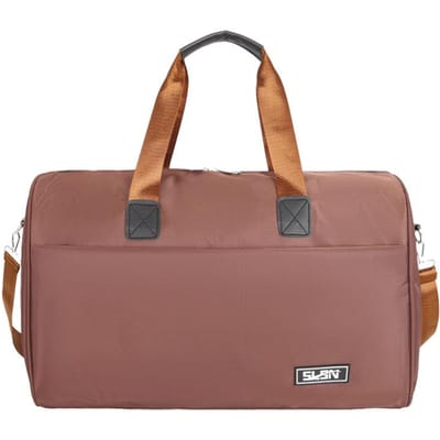 Sac de Voyage Cabine Grande Capacité pour Hommes et Femmes Modèle Voyage d'Affaires Sac de Voyage Séparation Sec et Humide Sac de Sport Tendance Peut Être Mis Tige café