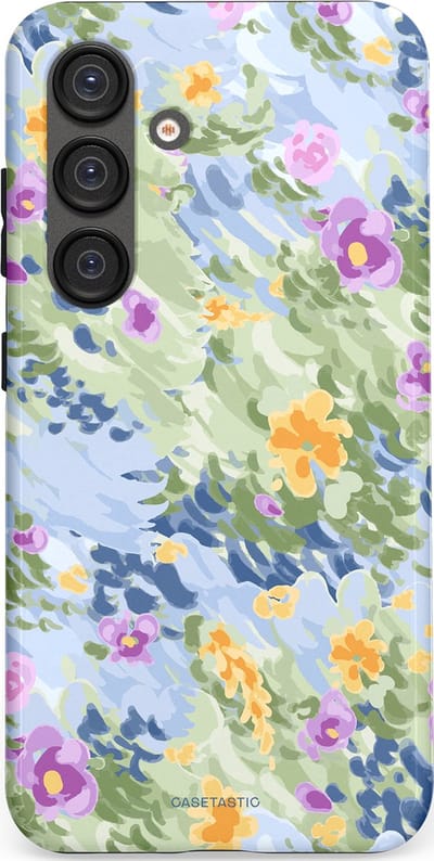 Casetastic Hoesje Geschikt voor Samsung S25 - Stijlvolle Beschermende Duo-layer Case - Zonnige Bloemtuin