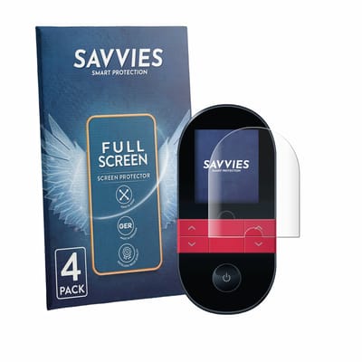 Savvies - Screenprotector voor Beurer EM 59 - Folie Beschermfolie transparant volledig dekking 4 Stuks
