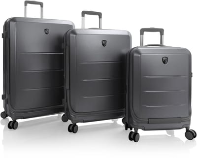 Heys EZ Fashion 4 wielen Kofferset 3-delig met uitbreidingsplooi - Harde bagage - TSA slot - charcoal