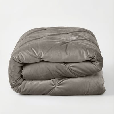 Sleeptime 2 in 1 Velvet Pintuck Dekbed zonder Overtrek - 140 x 200 cm - Zand