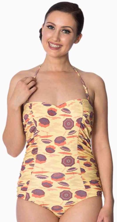 Dancing Days - PARASOL RUCHING Badpak - XS - Creme